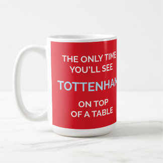 Mug Seule la fois où vous verrez Tottenham en haut d'u