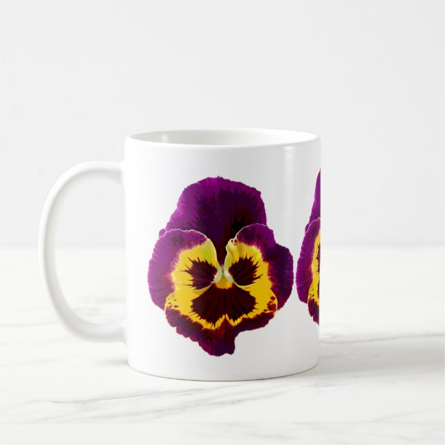 Mug Seule une fleur de sansy + votre texte et vos idée (Gauche)