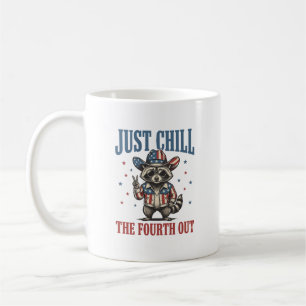 Mug Seulement Chill Le Quatrième Patriote Raton Laveur