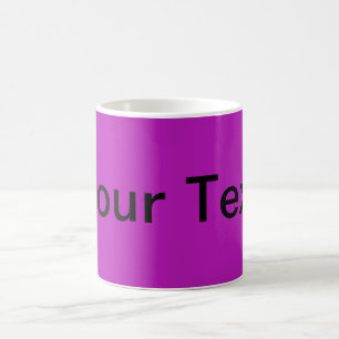 Mug SEULEMENT COULEUR / magenta + votre texte