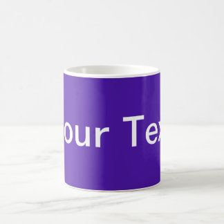 Mug SEULEMENT COULEUR / violet + votre texte