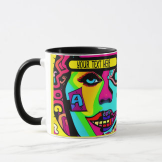 Mug seulement son pshycodelic éditable