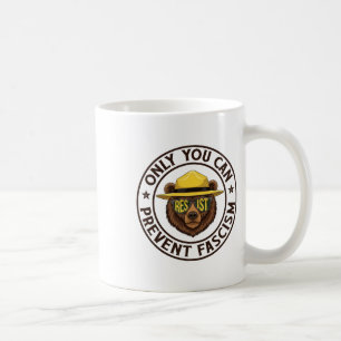 Mug Seulement vous pouvez empêcher le fascisme ours ré