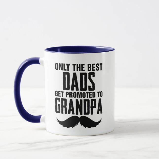 Mug Seuls les meilleurs papas sont promus au café gran (Gauche)