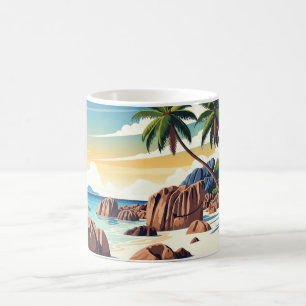 Mug Seychelles Anse Source d'Argent Beach Travel