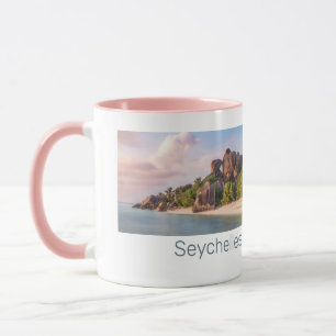 Mug Seychelles La Digue Vintage coucher de soleil Cade