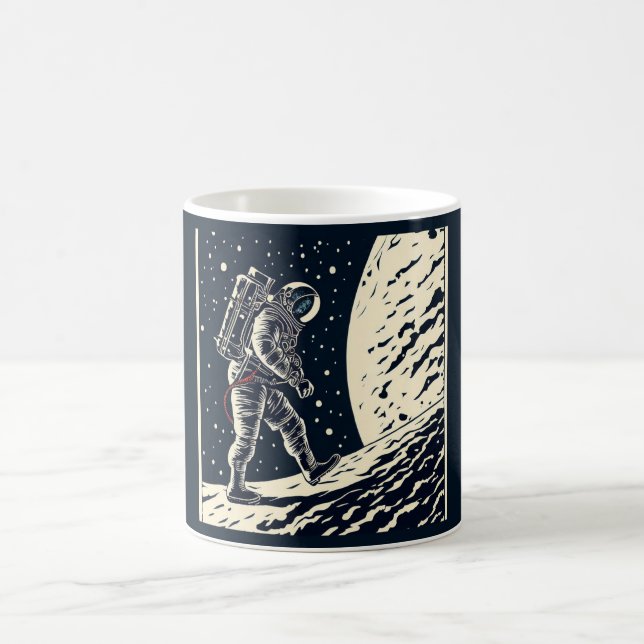 Mug SF - L'astronaute sur le bois de la Marche Spacewa (Centre)