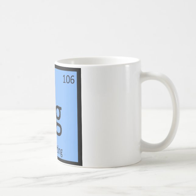 Mug Sg - Chimie de piste et de sprint Symbole chimique (Droite)