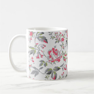 Mug Shabby Chic Floral Rose Motif