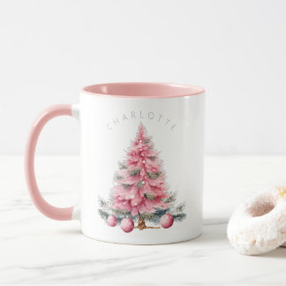 Mug Shabby Chic rose Noël Chocolat Chocolat Chaud