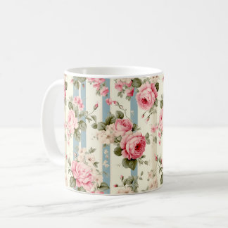 Mug Shabby Chic Roses Vintages