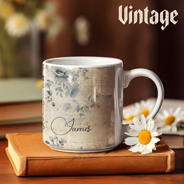 Mug Shabby chick vintage classique cadeau personnalisa (Créateur téléchargé)