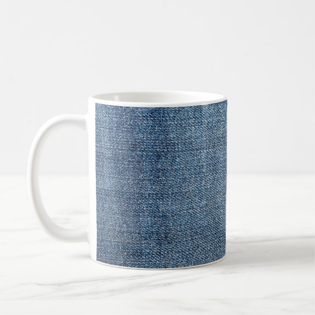 Mug Shabby texture denim pour arrière - plan. Jeans bl (Gauche)