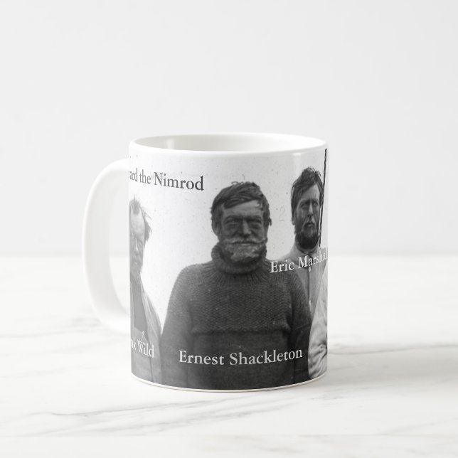 Mug Shackleton et équipage dans l'image antarctique de (Devant gauche)