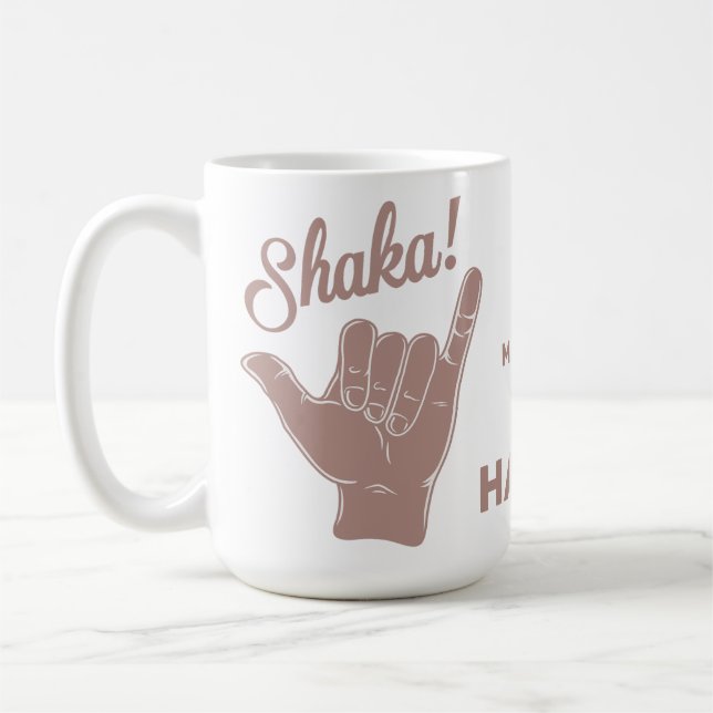 Mug Shaka du nom et de l'emplacement personnalisés (Gauche)