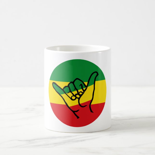 Mug Shaka Main Avec Couleurs Reggae (Centre)