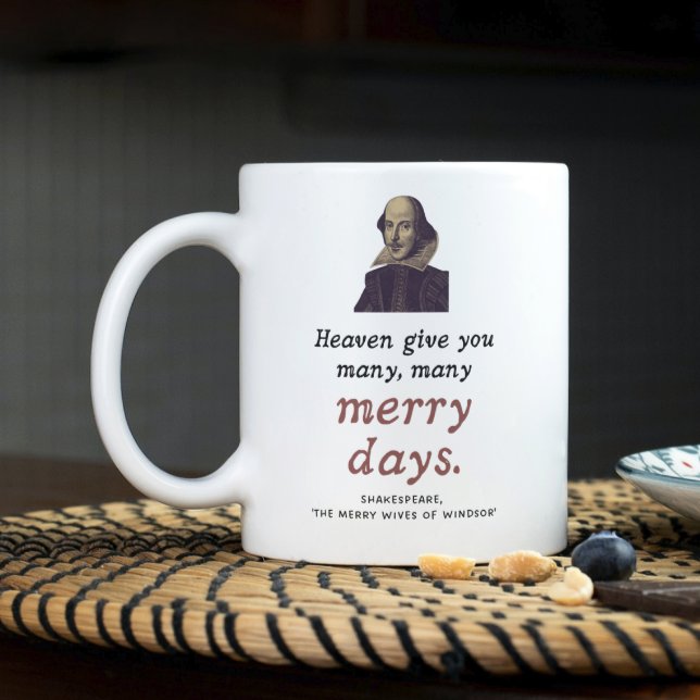 Mug Shakespeare Citation amusante Dark Academia Joyeux (Créateur téléchargé)