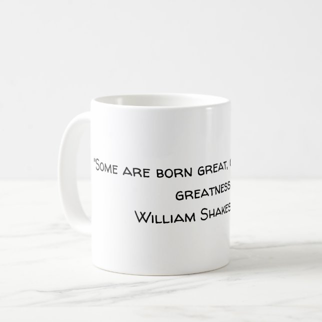 Mug Shakespeare Grandeur Douzième Nuit (Devant gauche)