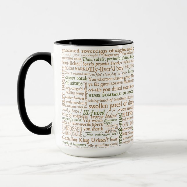 Mug Shakespeare Insults Collection (Gauche)