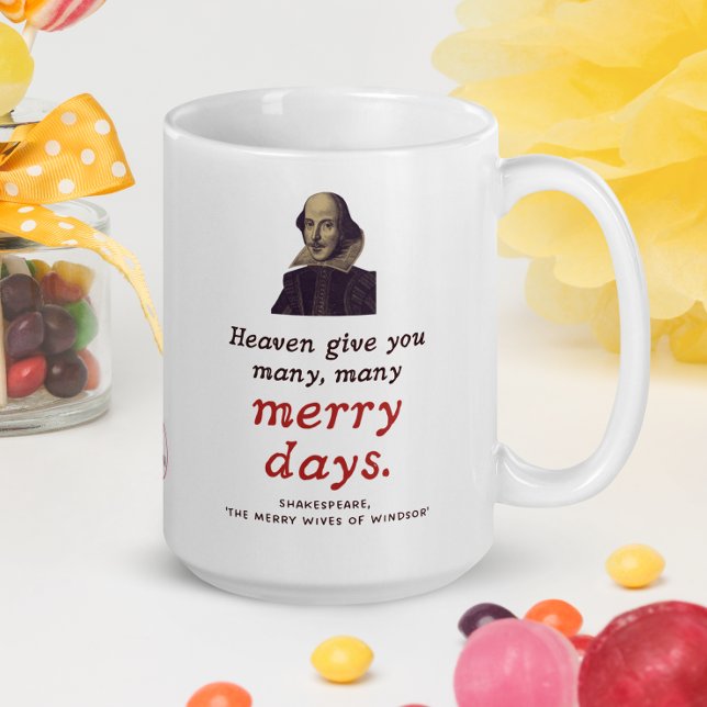 Mug Shakespeare Meilleurs Voeux Boho Anglais Littératu (Savor the timeless elegance of Shakespeare with our classic quote mug – fun for birthdays!)