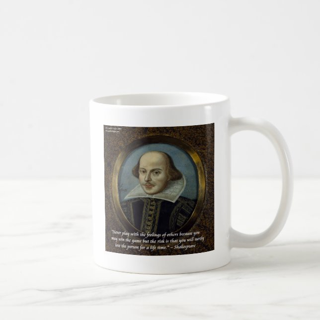 Mug Shakespeare & Sa Célèbre Citation Sur Les Sentimen (Droite)