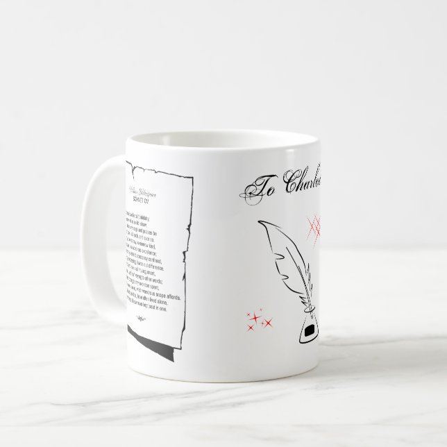 Mug Shakespeare Sonnet 105 (Devant gauche)