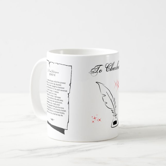 Mug Shakespeare Sonnet 11 (Devant gauche)