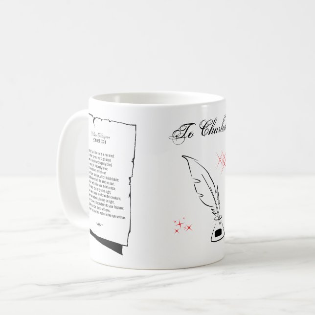Mug Shakespeare Sonnet 113 (Devant gauche)