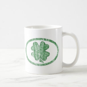 Mug Shamrock affligé