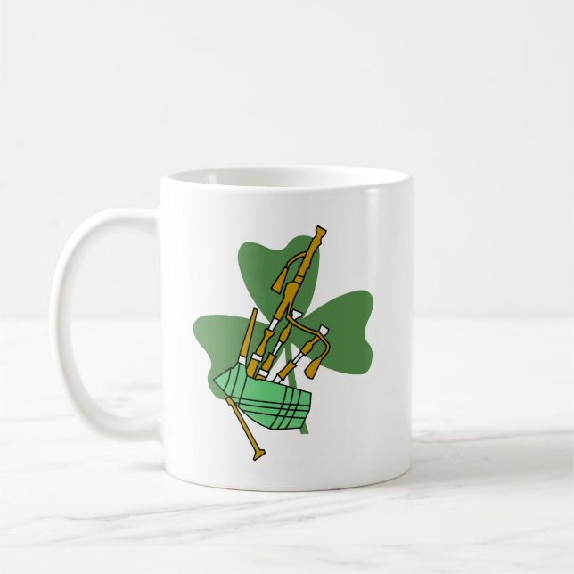 Mug Shamrock Bagpipe (Gauche)