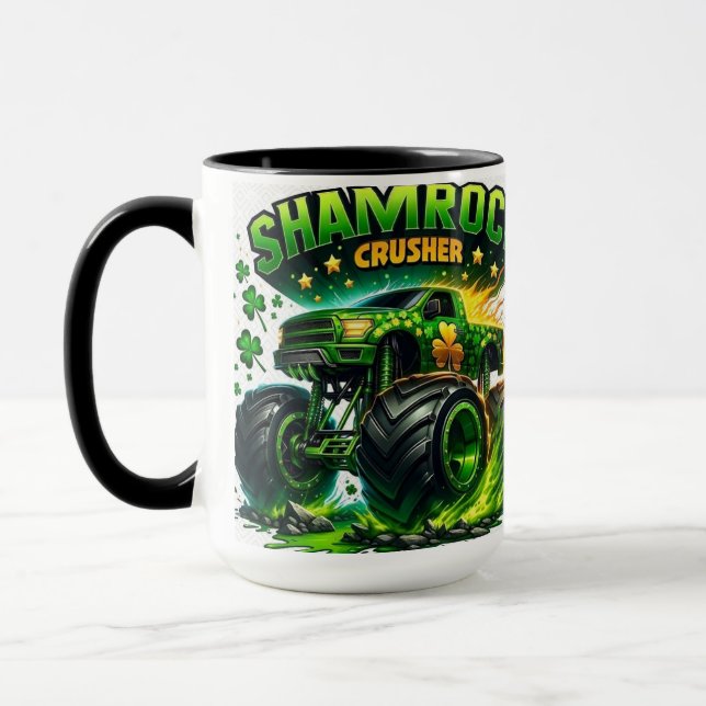 Mug "Shamrock Croisher : Design audacieux avec bord ce (Gauche)