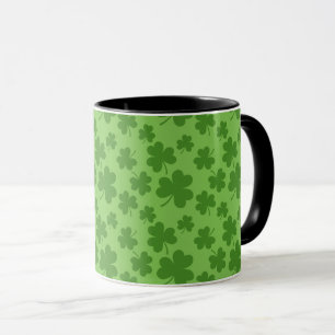 Mug Shamrock de la Saint Patrick Motif Clover