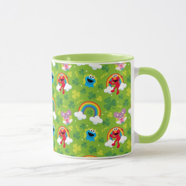 Mug Shamrock de rue Sesame et Motif arc-en-ciel (Droite)