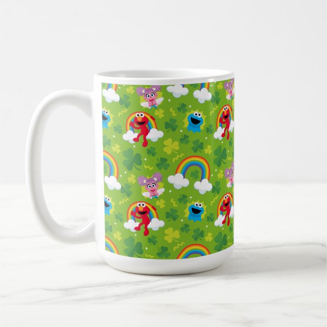 Mug Shamrock de rue Sesame et Motif arc-en-ciel (Gauche)