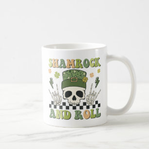 Mug Shamrock et rouleau - Clover de squelette