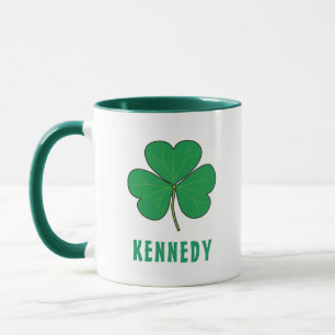 Mug Shamrock Green Clover Irlande Celtic Irish Nom