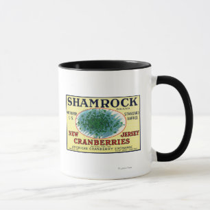 Mug Shamrock Marque Cranberry Étiquette