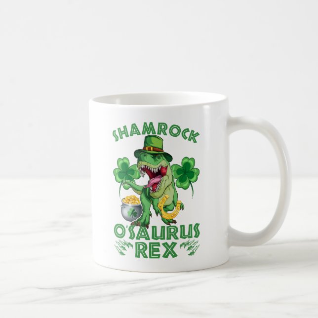 Mug Shamrock O'saurus Rex | Saint Patrick's Day (Droite)