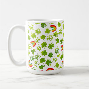 Mug Shamrock Rainbows JOUR DE LA SAINT PATRICK d'aquar