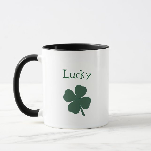 Mug Shamrock vert de la Saint-Patrick (Gauche)