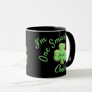 Mug shamrock vert irlandais/irlandais, un cookie intel