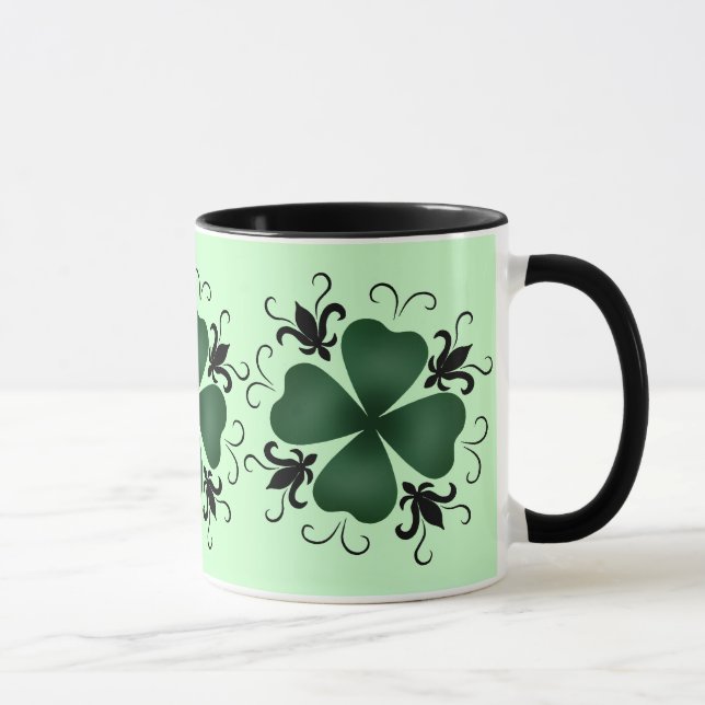Mug Shamrock victorien chic (Droite)
