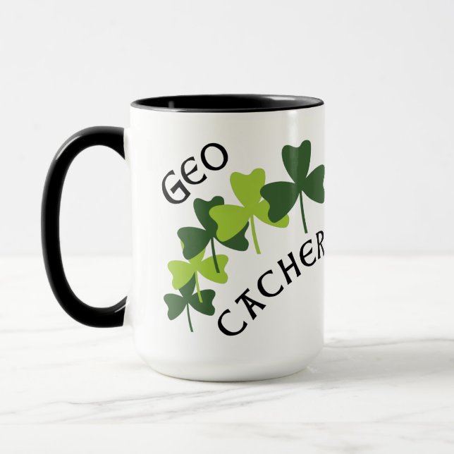 Mug Shamrocks Geocacher (Gauche)