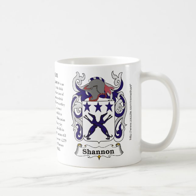 Mug Shannon, l'origine, signification et la crête (Droite)