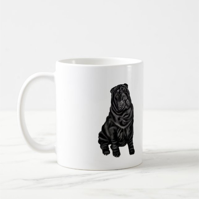 Mug Shar-Pei Chinois - noir (Gauche)