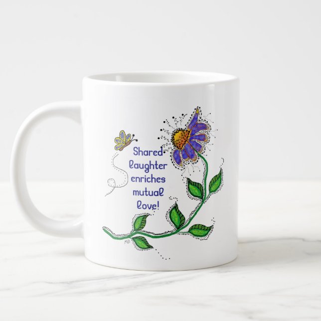 Mug - Shared laughter enriches mutual love (Gauche)