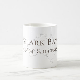 Mug Shark Bay Australie Latitude & Longitude