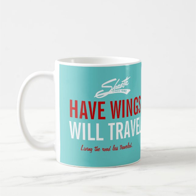 Mug Shasta ont des ailes - voyagera personnalisable (Gauche)