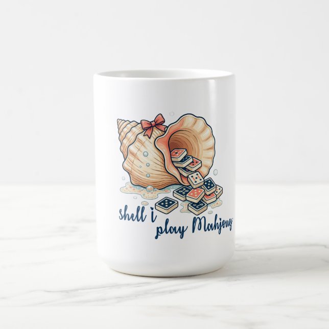 Mug Shell I Play Mahjong Coastal (Centre)