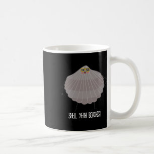 Mug Shell Ouais Plages Funny Beach Shell